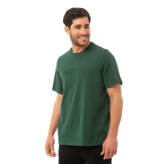 BENATION CREW NECK S/S TEE EMBOSSED LOGO 05312402-7C