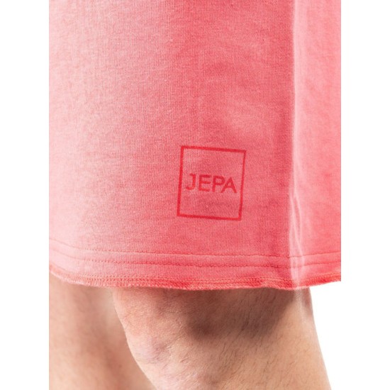 JEPA MEN FRENCH TERRY SHORTS 2712204-CORAL JEPA MEN FRENCH TERRY SHORTS 2712204-CORAL