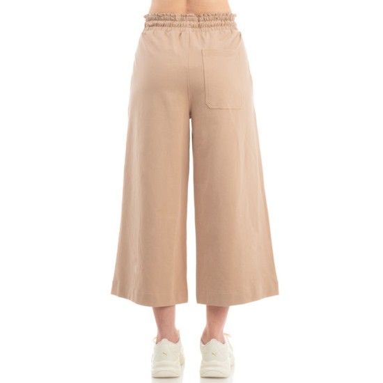 BENATION CO/EL TERRY CROPPED WIDE LEG PANT 02112401-15B BENATION CO/EL TERRY CROPPED WIDE LEG PANT 02112401-15B
