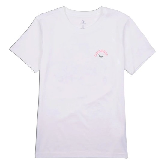 CONVERSE FLOWER GARDEN SLIM-FIT T-SHIRT 10027379-A01 CONVERSE FLOWER GARDEN SLIM-FIT T-SHIRT 10027379-A01