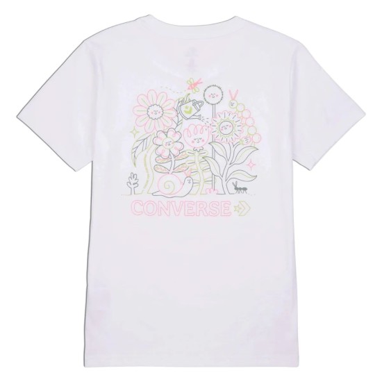 CONVERSE FLOWER GARDEN SLIM-FIT T-SHIRT 10027379-A01 CONVERSE FLOWER GARDEN SLIM-FIT T-SHIRT 10027379-A01