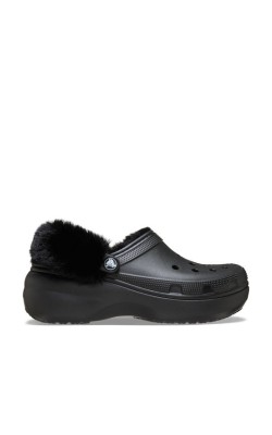 CROCS CLASSIC PLATFORM FUZZ LINED 212854-001