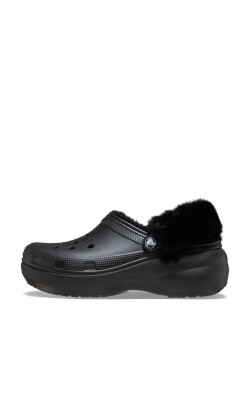 CROCS CLASSIC PLATFORM FUZZ LINED 212854-001
