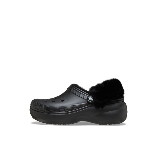 CROCS CLASSIC PLATFORM FUZZ LINED 212854-001