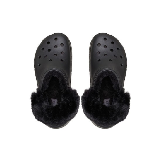 CROCS CLASSIC PLATFORM FUZZ LINED 212854-001