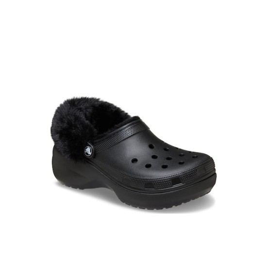CROCS CLASSIC PLATFORM FUZZ LINED 212854-001