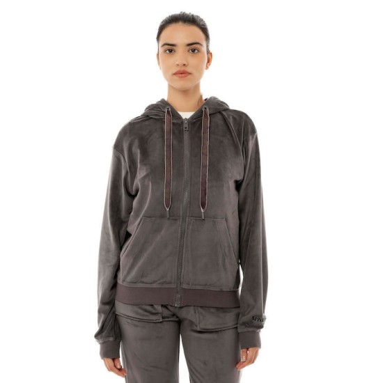 BENATION VELOUR FULL ZIP HOOD 07102303-3B