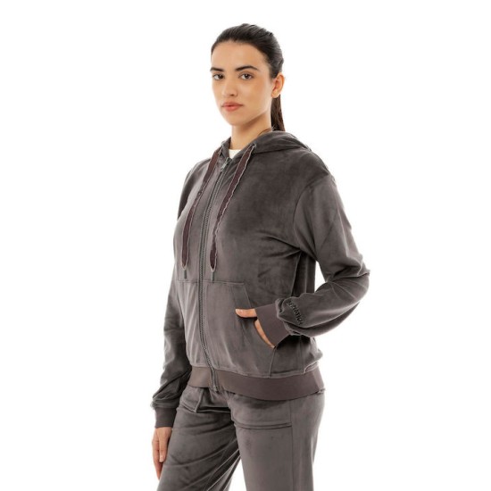 BENATION VELOUR FULL ZIP HOOD 07102303-3B