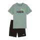 PUMA ESS LOGO LAB TEE AND SHORTS SET 686300-16
