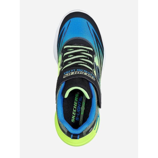 SKECHERS LIGHTED GORE STRAP SNEAKER 400139L-BBLM