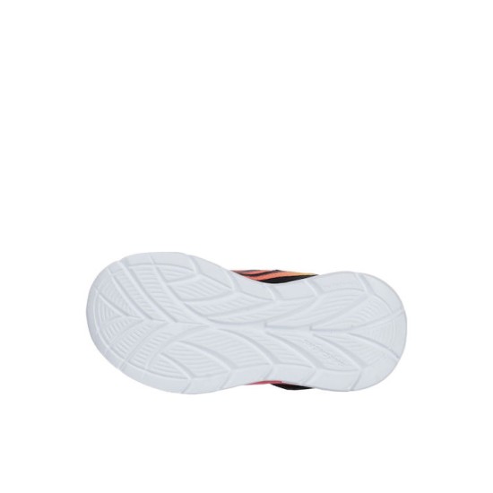 SKECHERS LIGHTED GORE STRAP SNEAKER 400139N-BKRD