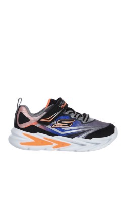 SKECHERS LIGHTS GORE STRAP SNEAKER 400139N-BKSL
